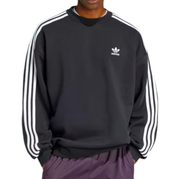 Adidas Men’s Multi Sport Sweatshirt Black And White NWT - Picture 5 of 5
